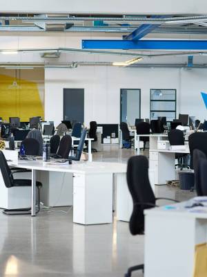 Pick your seat in the world of possibilities. Shot of an empty office